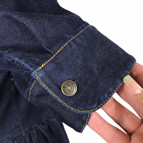 # Kate Spade - Broome Street Denim Rose Dress Sz 6 - Picture 6 of 14